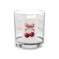 Cherry Bow Rocks Glass — 10oz Cocktail Whiskey Tumbler